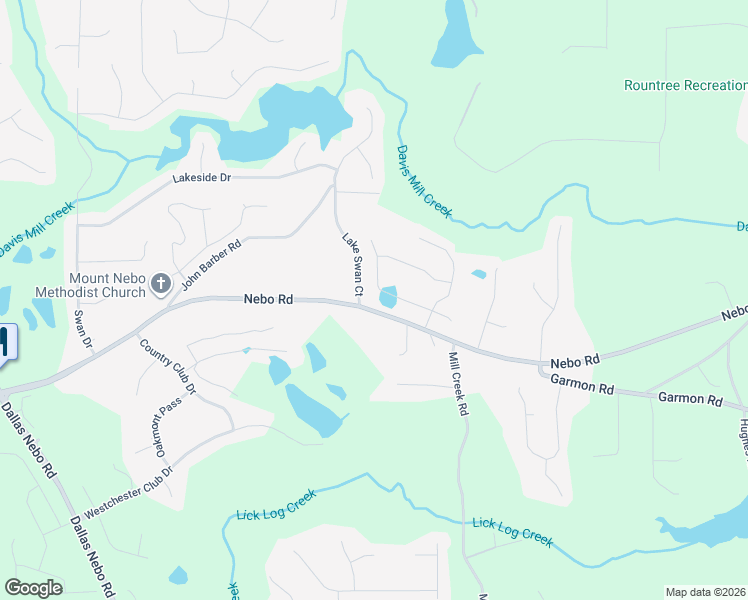 map of restaurants, bars, coffee shops, grocery stores, and more near 135 Lenox Court in Hiram