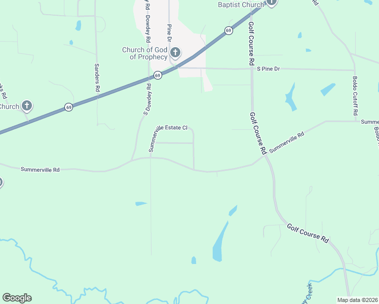 map of restaurants, bars, coffee shops, grocery stores, and more near 1011-1083 Summerville Road in Jasper