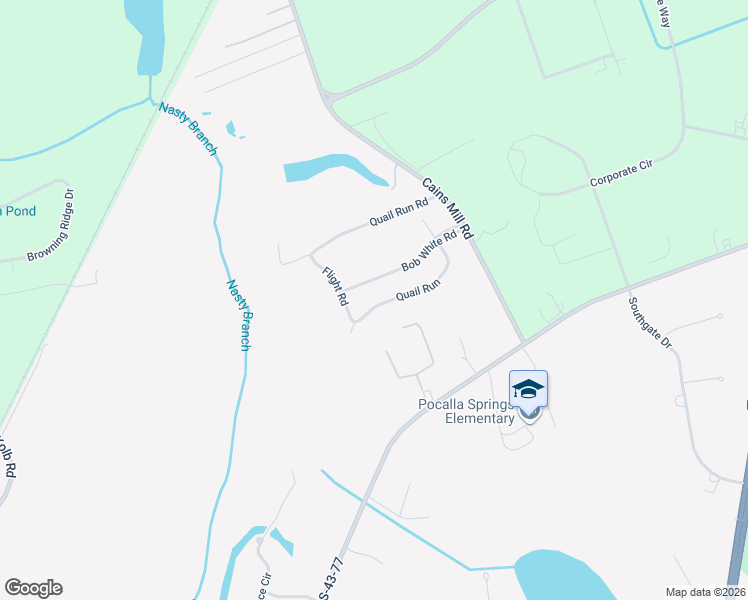 map of restaurants, bars, coffee shops, grocery stores, and more near 2261 Quail Run in Sumter