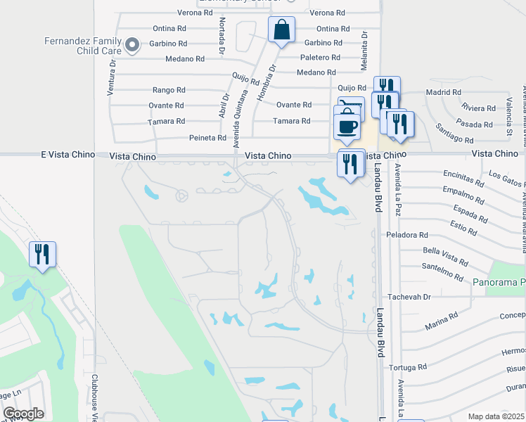 map of restaurants, bars, coffee shops, grocery stores, and more near 28402 Taos Ct in Cathedral City