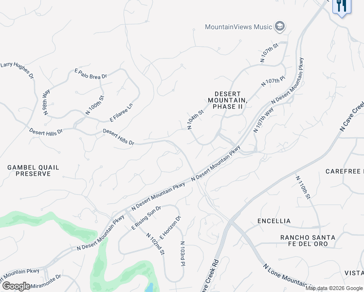 map of restaurants, bars, coffee shops, grocery stores, and more near 10396 Loving Tree Lane in Scottsdale
