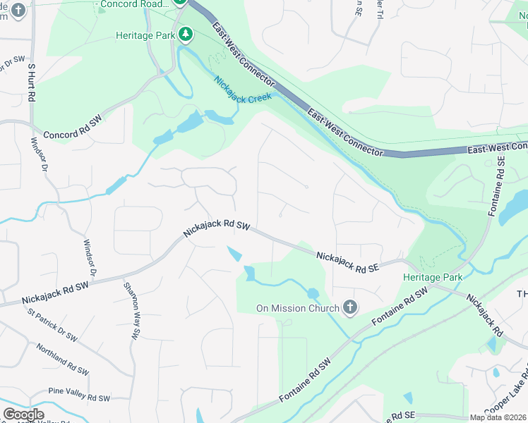 map of restaurants, bars, coffee shops, grocery stores, and more near 4561 Queen Anne Court Southeast in Mableton