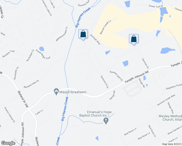 map of restaurants, bars, coffee shops, grocery stores, and more near 1730 Summit Edge Circle in Loganville