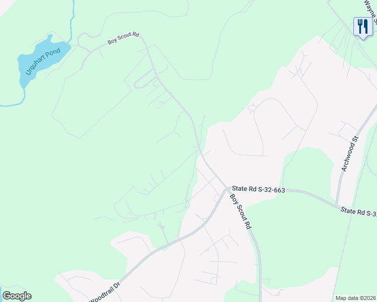 map of restaurants, bars, coffee shops, grocery stores, and more near 555-559 Boy Scout Road in Gaston