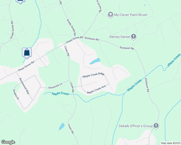 map of restaurants, bars, coffee shops, grocery stores, and more near 915 Parkplace in Loganville