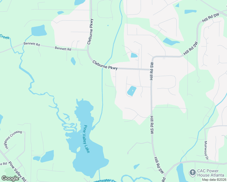 map of restaurants, bars, coffee shops, grocery stores, and more near 184 Sheila Lane in Powder Springs