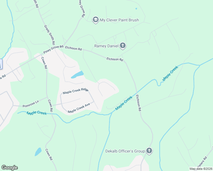 map of restaurants, bars, coffee shops, grocery stores, and more near 2585 Aaron Court in Loganville