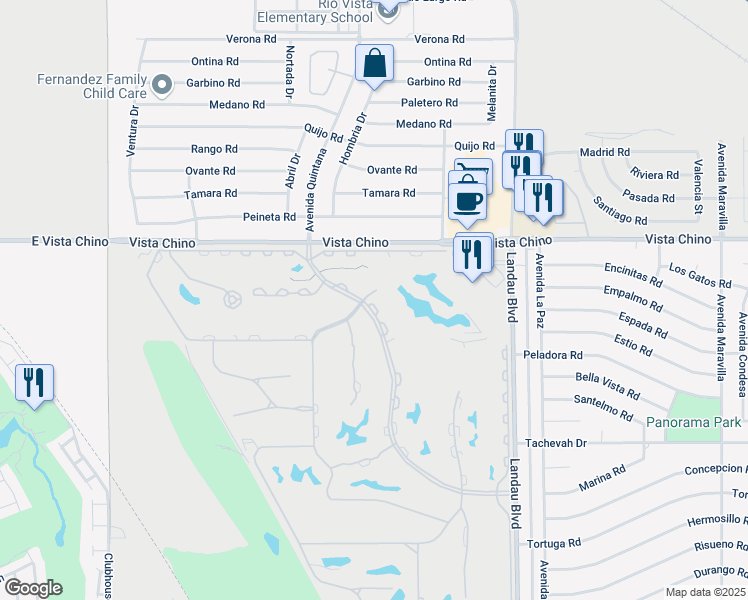 map of restaurants, bars, coffee shops, grocery stores, and more near 67706 South Natoma Drive in Cathedral City