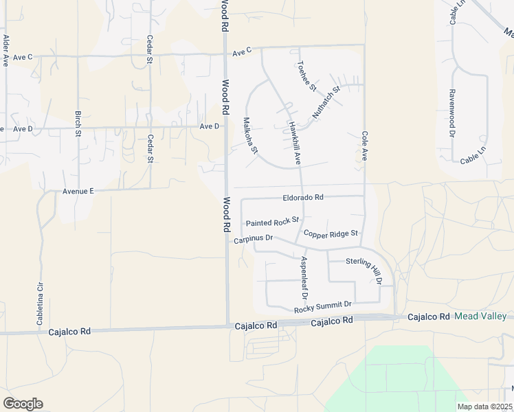 map of restaurants, bars, coffee shops, grocery stores, and more near 19105 Eldorado Road in Perris