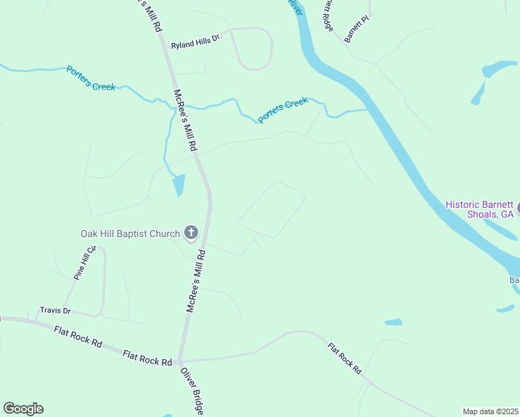map of restaurants, bars, coffee shops, grocery stores, and more near 1381 Pioneer Circle in Watkinsville