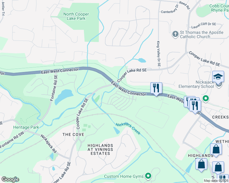 map of restaurants, bars, coffee shops, grocery stores, and more near 4223 Hardy Avenue in Smyrna