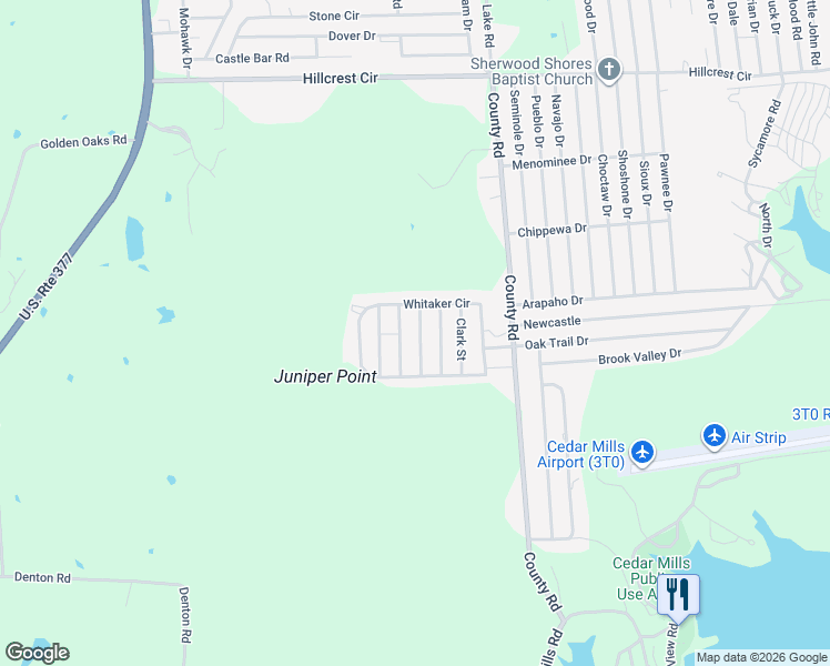 map of restaurants, bars, coffee shops, grocery stores, and more near 69 Meadow Lane in Gordonville