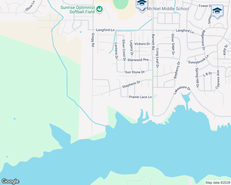 map of restaurants, bars, coffee shops, grocery stores, and more near 5 Sagebrush Court in Wichita Falls