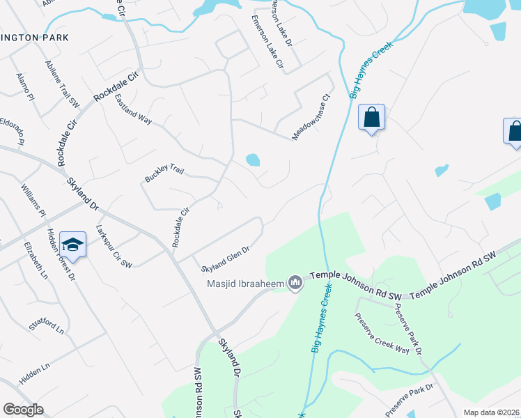map of restaurants, bars, coffee shops, grocery stores, and more near 1915 Skyland Glen Drive in Snellville