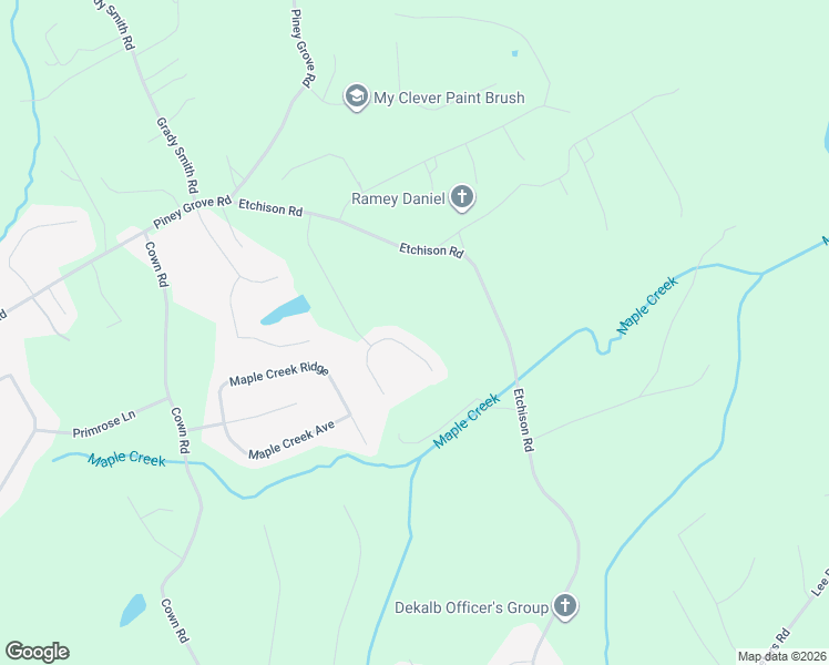 map of restaurants, bars, coffee shops, grocery stores, and more near 2585 Aaron Court in Loganville