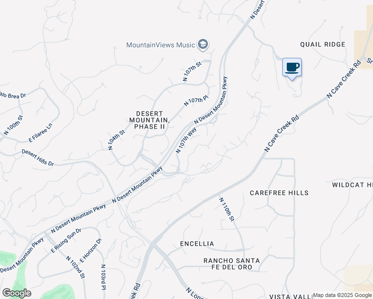 map of restaurants, bars, coffee shops, grocery stores, and more near 39469 North 107th Way in Scottsdale