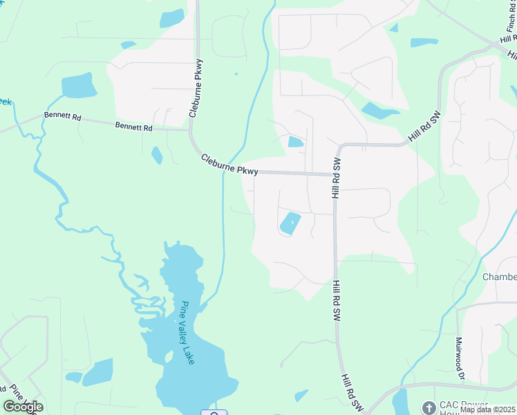 map of restaurants, bars, coffee shops, grocery stores, and more near 135 Sheila Lane in Powder Springs