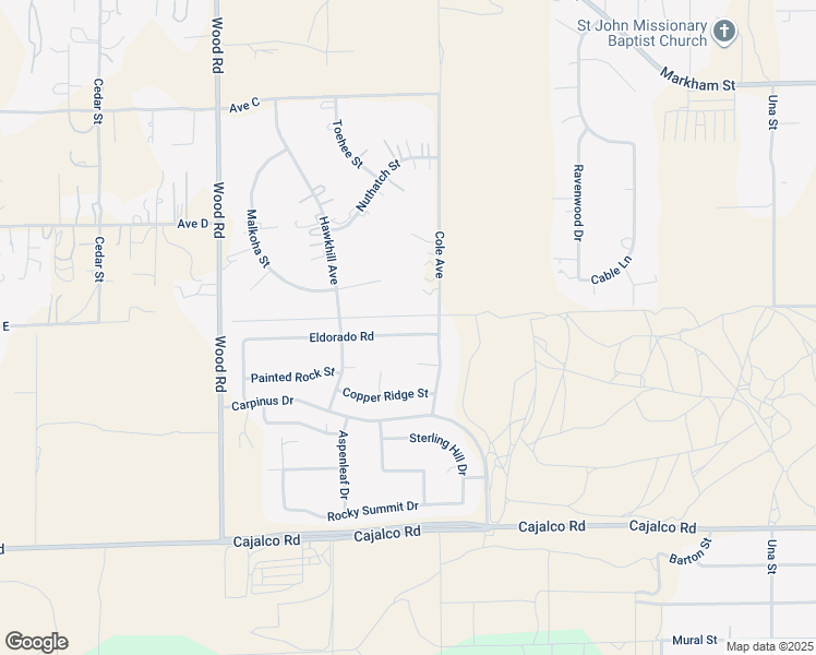 map of restaurants, bars, coffee shops, grocery stores, and more near 19434 Eldorado Road in Perris