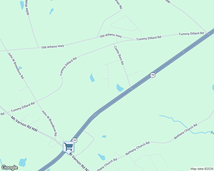 map of restaurants, bars, coffee shops, grocery stores, and more near 1061 Emmas Court in Monroe