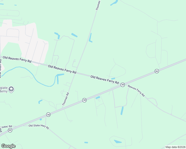 map of restaurants, bars, coffee shops, grocery stores, and more near 8033 Old Reaves Ferry Road in Conway