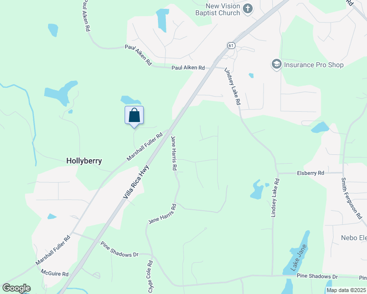 map of restaurants, bars, coffee shops, grocery stores, and more near 5035 Villa Rica Highway in Dallas