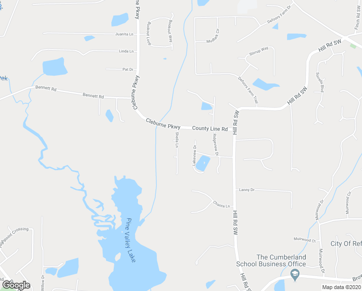 map of restaurants, bars, coffee shops, grocery stores, and more near 89 Sheila Lane in Powder Springs