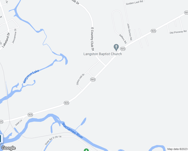 map of restaurants, bars, coffee shops, grocery stores, and more near 637 South Carolina 905 in Conway