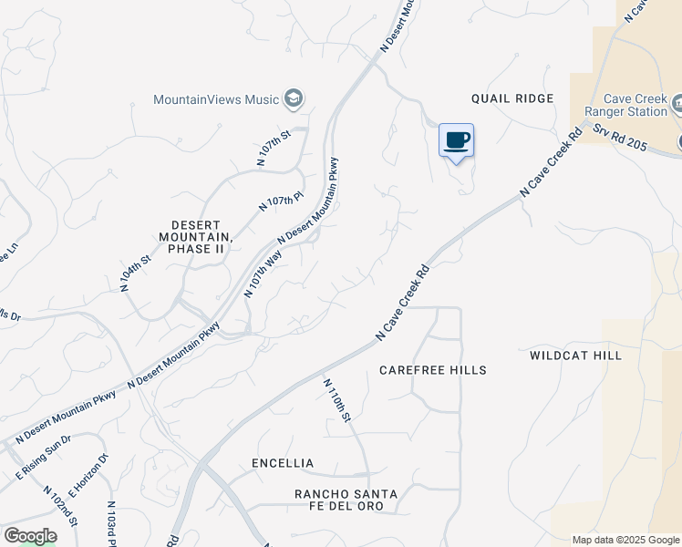 map of restaurants, bars, coffee shops, grocery stores, and more near 10964 East Graythorn Drive in Scottsdale