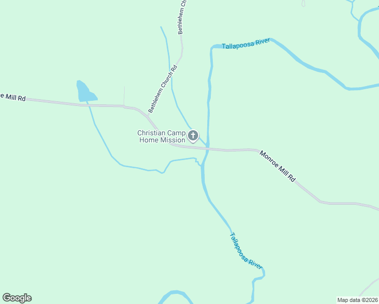 map of restaurants, bars, coffee shops, grocery stores, and more near 1277 Monroe Mill Road in Buchanan