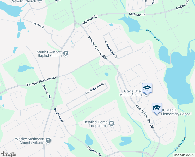 map of restaurants, bars, coffee shops, grocery stores, and more near 3425 Linstead Court in Loganville
