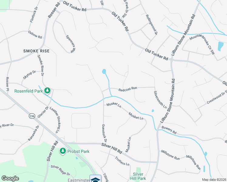 map of restaurants, bars, coffee shops, grocery stores, and more near 5659 Redcoat Run in Stone Mountain