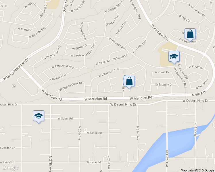 map of restaurants, bars, coffee shops, grocery stores, and more near 39618 North Shadow Creek Way in New River
