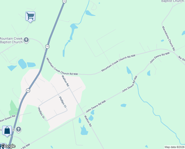map of restaurants, bars, coffee shops, grocery stores, and more near 901 Mountain Creek Church Road Northwest in Monroe