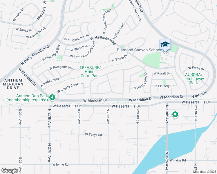 map of restaurants, bars, coffee shops, grocery stores, and more near 39618 North Shadow Creek Way in New River