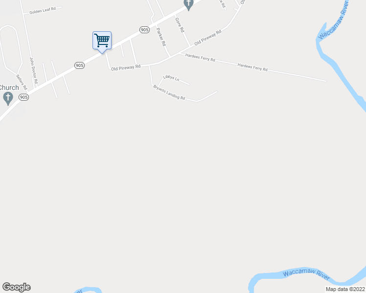 map of restaurants, bars, coffee shops, grocery stores, and more near 444 Bryants Landing Road in Conway