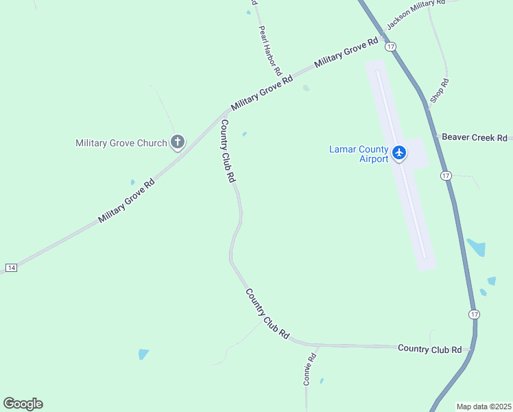 map of restaurants, bars, coffee shops, grocery stores, and more near 1234 Country Club Road in Sulligent