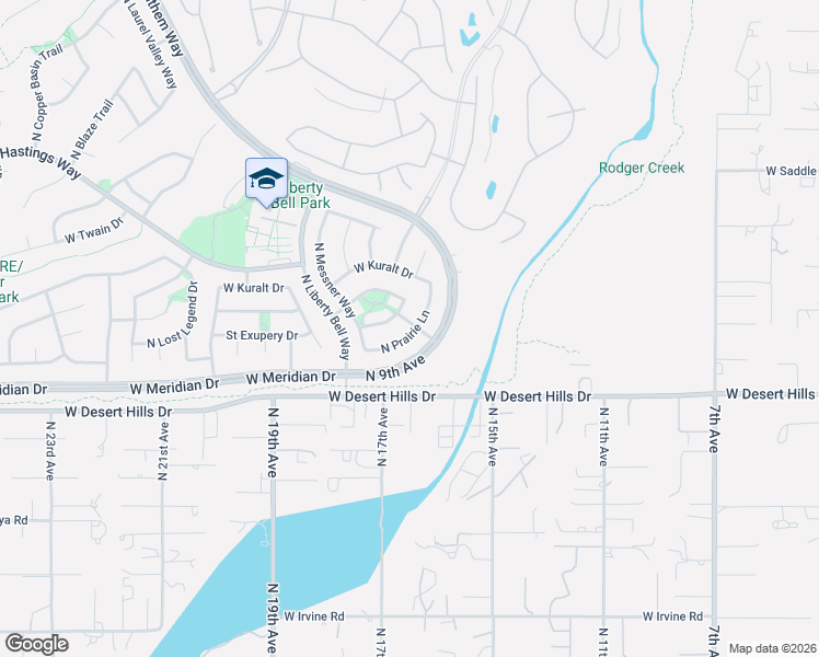 map of restaurants, bars, coffee shops, grocery stores, and more near 39548 North Prairie Lane in New River