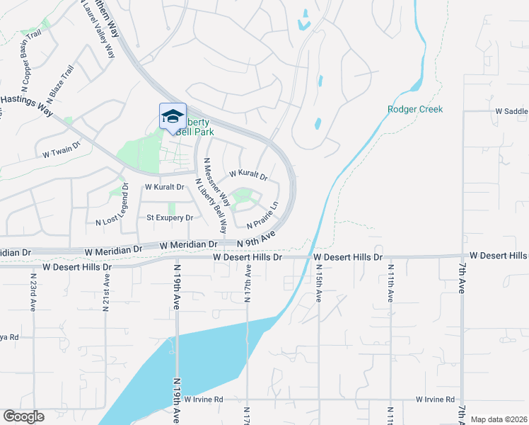 map of restaurants, bars, coffee shops, grocery stores, and more near 39548 North Prairie Lane in New River
