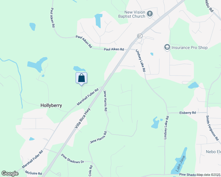 map of restaurants, bars, coffee shops, grocery stores, and more near 5035 Villa Rica Highway in Dallas