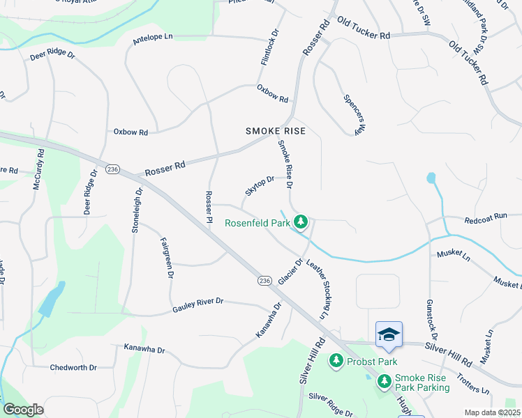 map of restaurants, bars, coffee shops, grocery stores, and more near 5382 Leather Stocking Lane in Stone Mountain
