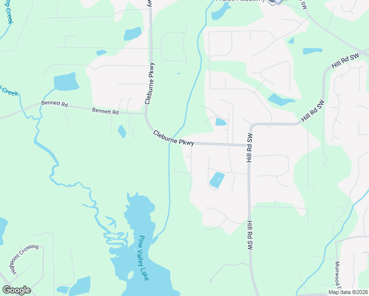 map of restaurants, bars, coffee shops, grocery stores, and more near 2946 Cleburne Parkway in Powder Springs