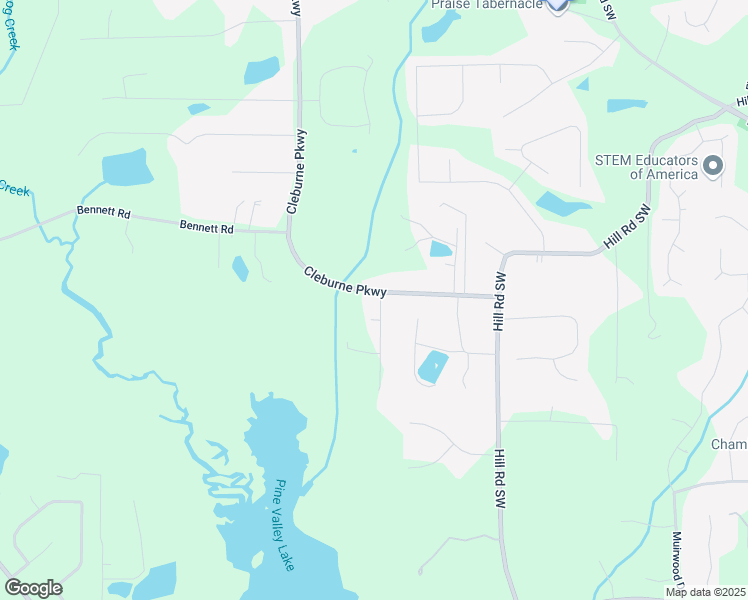 map of restaurants, bars, coffee shops, grocery stores, and more near 2968 Cleburne Parkway in Powder Springs