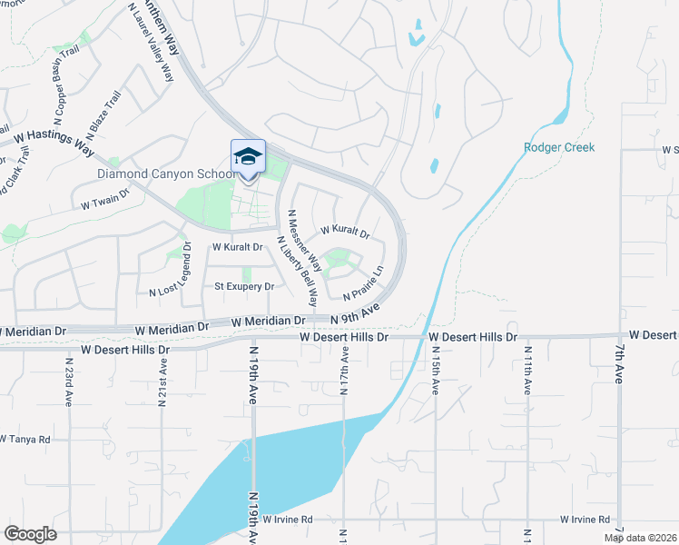 map of restaurants, bars, coffee shops, grocery stores, and more near 39503 North White Tail Lane in New River