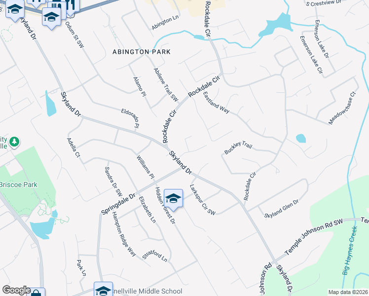 map of restaurants, bars, coffee shops, grocery stores, and more near 2157 Hartridge Drive in Snellville