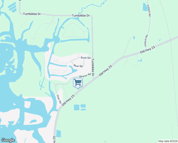 map of restaurants, bars, coffee shops, grocery stores, and more near 50041 Beaver Road in Aberdeen