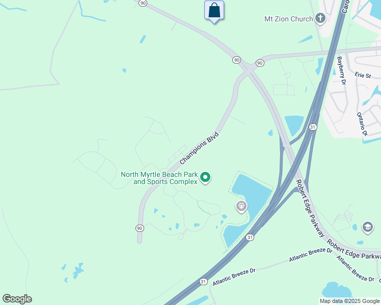 map of restaurants, bars, coffee shops, grocery stores, and more near in North Myrtle Beach