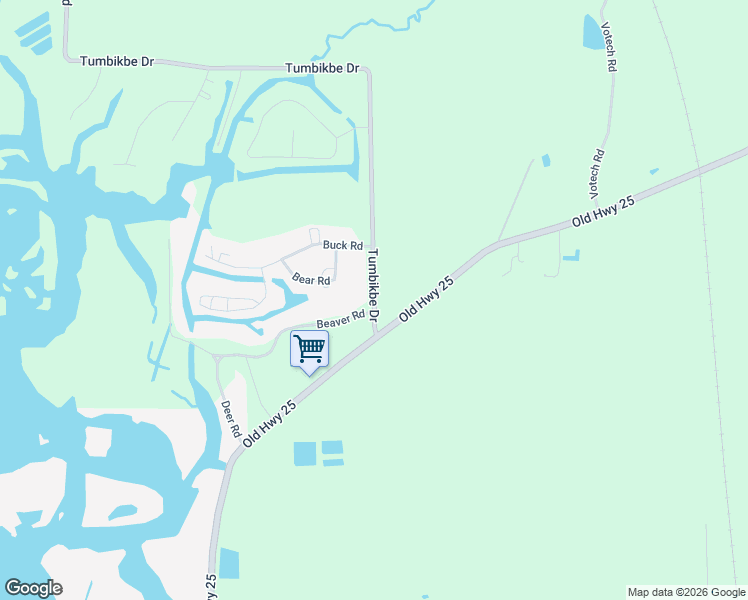map of restaurants, bars, coffee shops, grocery stores, and more near Tumbikbe Dr in Aberdeen