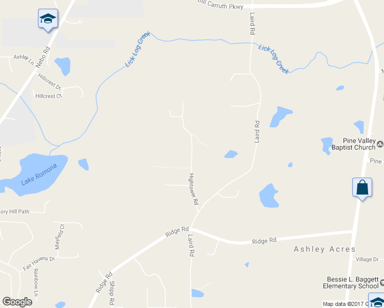 map of restaurants, bars, coffee shops, grocery stores, and more near 1721 Hightower Road in Hiram