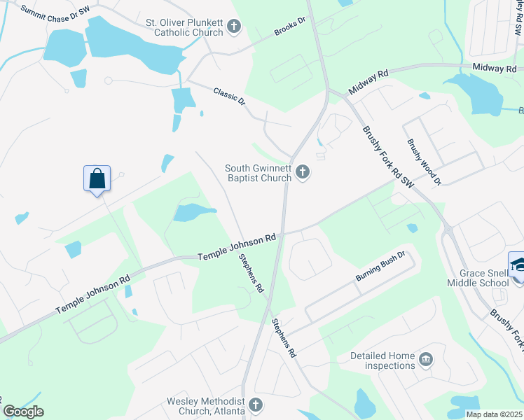 map of restaurants, bars, coffee shops, grocery stores, and more near in Snellville