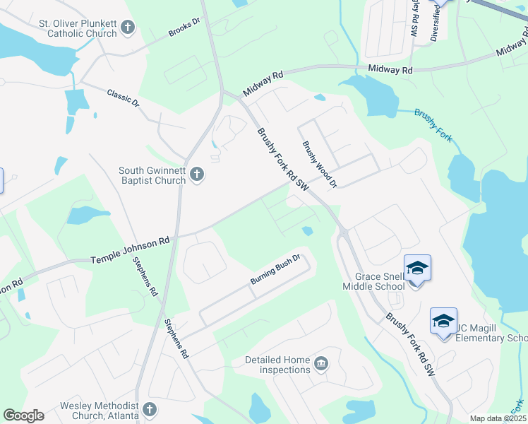 map of restaurants, bars, coffee shops, grocery stores, and more near 3325 Linstead Court in Loganville